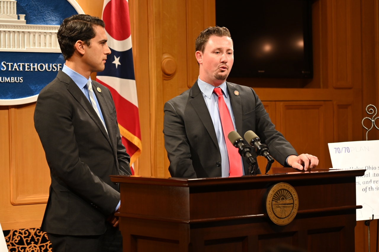 Hall, Isaacsohn Hold Press Conference on Bill to Freeze Property Taxes for Ohio Seniors
