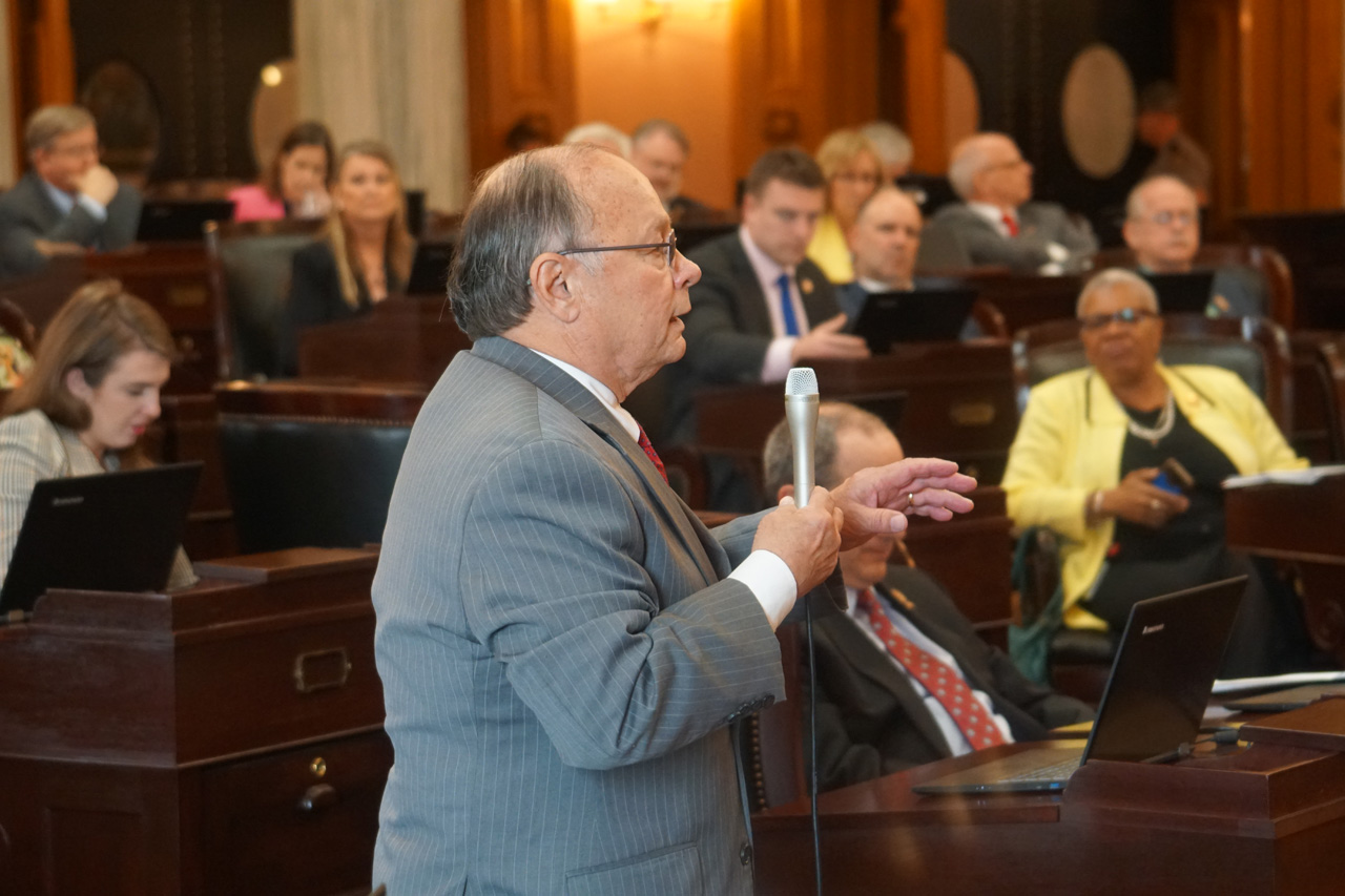 Rep. Sheehy speaks during House Session