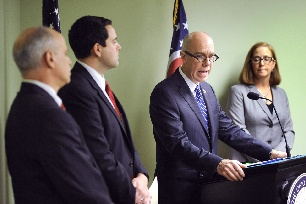 Rep. Ginter during press conference Dec. 14, 2015.