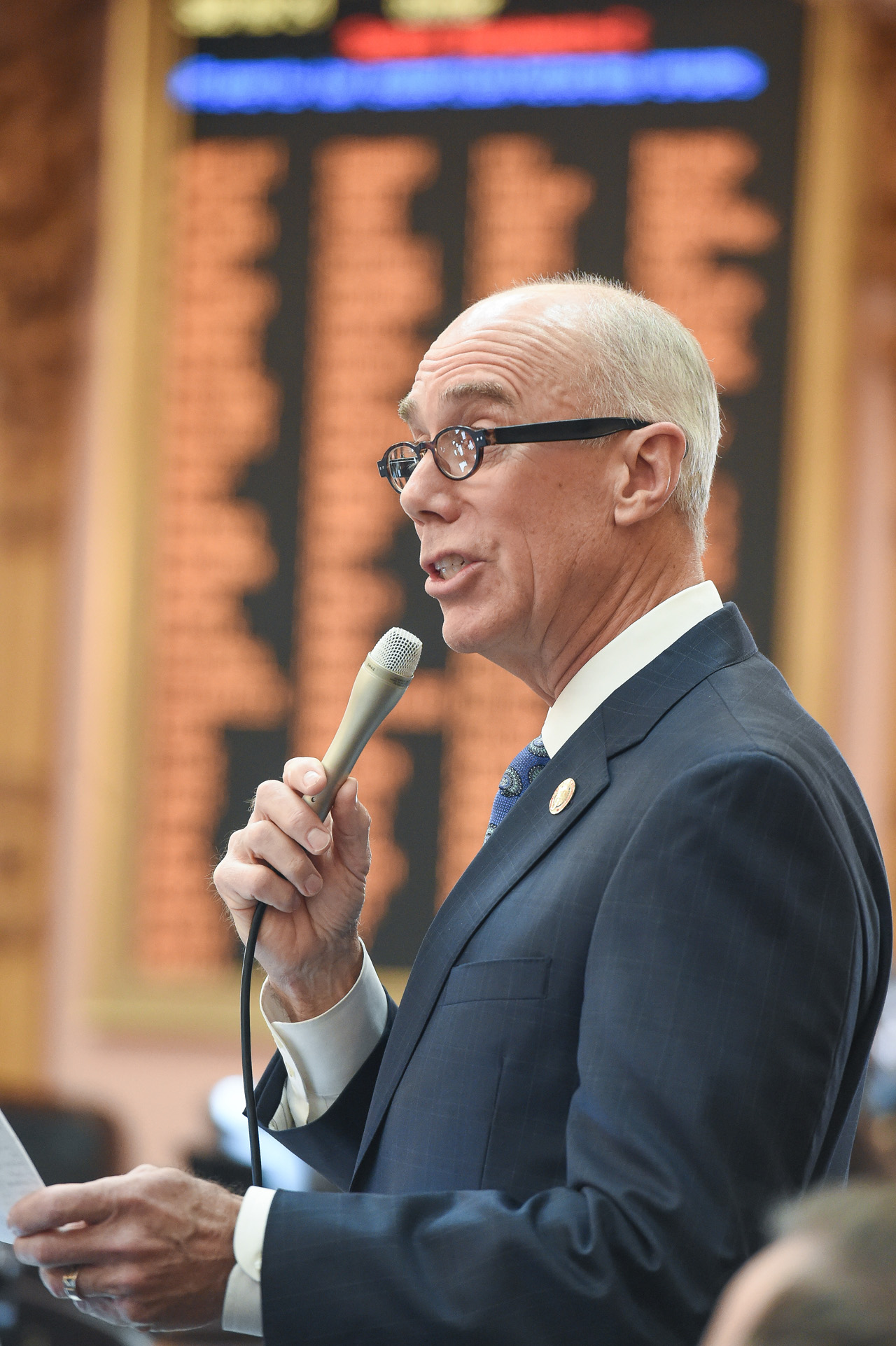 Rep. Ginter speaks during House Session March 21, 2018.