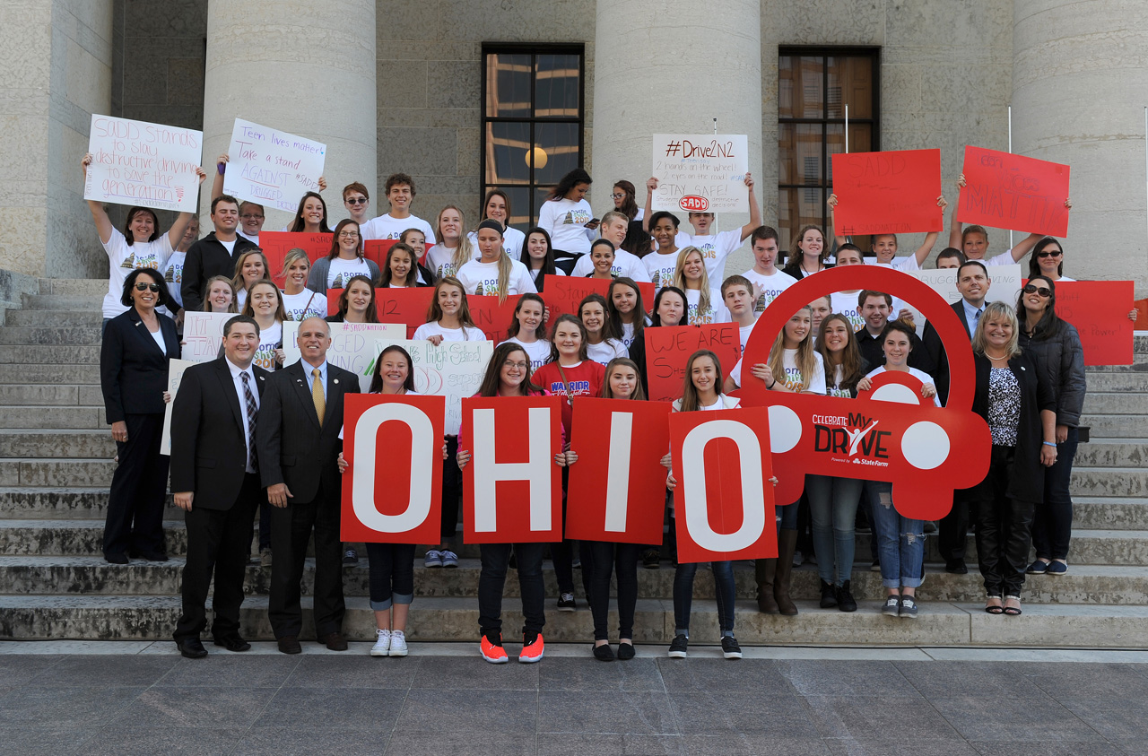 Rep. Koehler joined students from around Ohio to recognize National Teen Driver Safety Week.