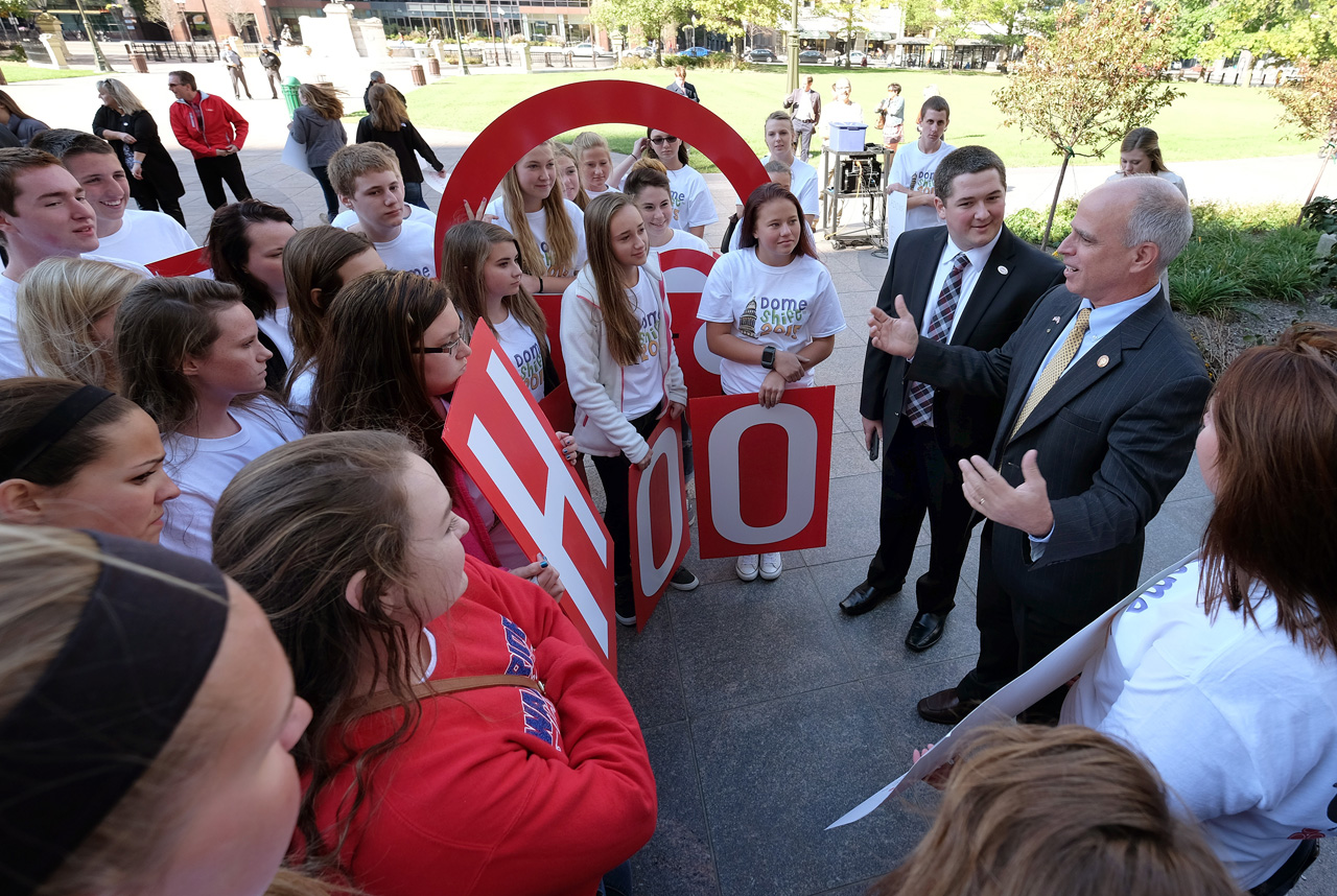Rep. Koehler joined students from around Ohio to recognize National Teen Driver Safety Week.