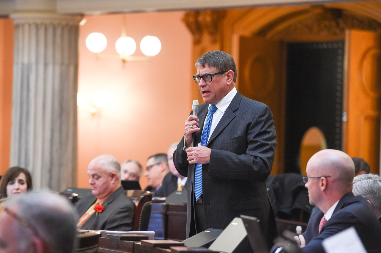 Rep. Seitz speaks during House Session.