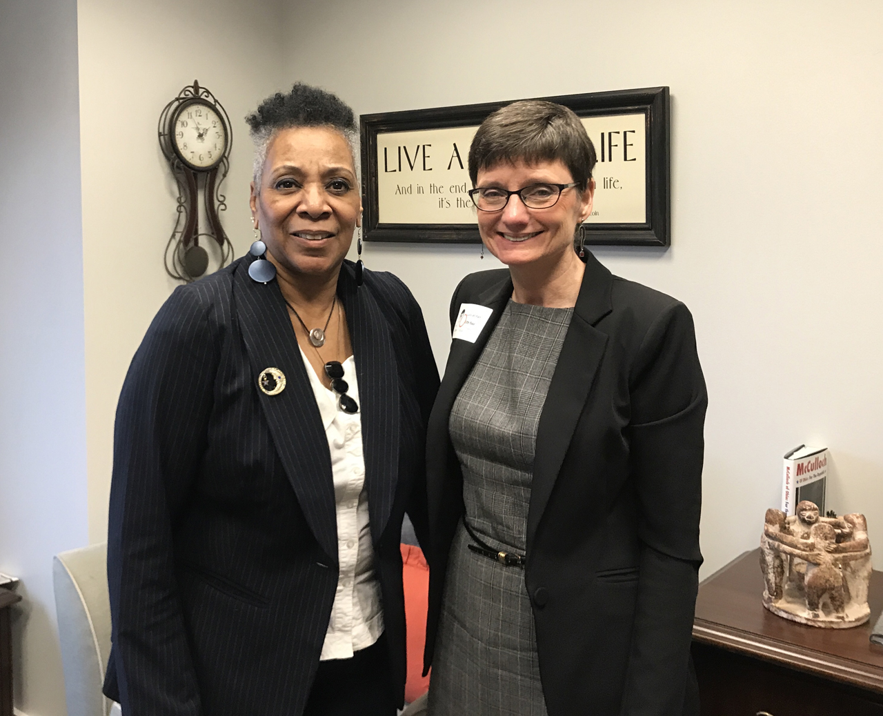 Rep. Ingram with Lucy Gettman, Executive Director of Women in Government