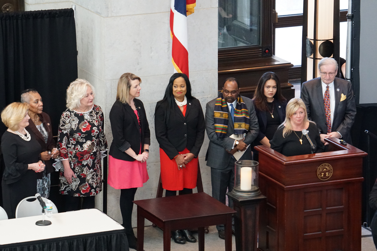 Rep. Ingram joins bipartisan lawmakers at the 2019 Human Trafficking Awareness Day Event at the Statehouse