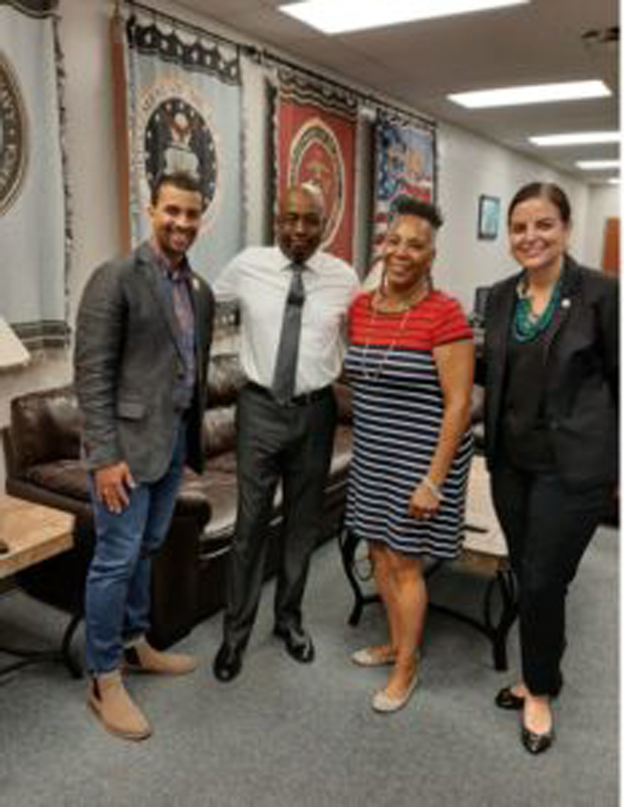 Ohio Valley Goodwill Industries welcomed State Representatives Sedrick Denson, (33), Brigid Kelly, (31),  and Catherine Ingram, (32),  for a tour of its Employment and Training Center on Monday, September 9th