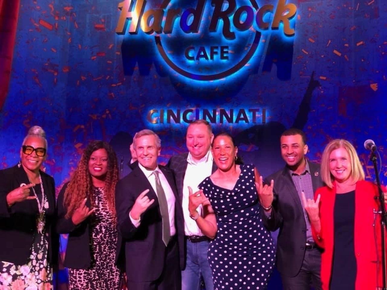 Rep. Ingram attends a sneak peak tour of the Hard Rock Cafe in Cincinnati