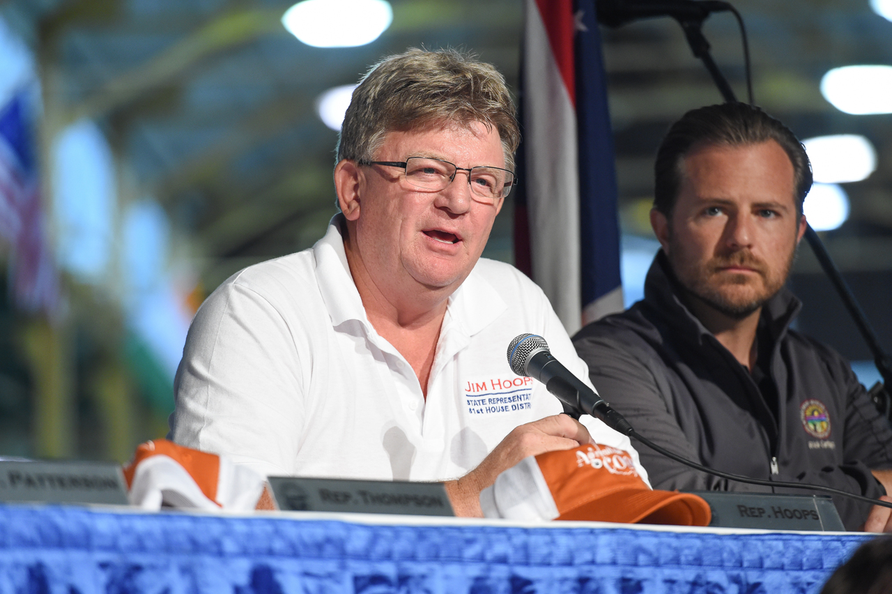 Rep. Hoops during Ag Committee hearing at the Ohio State Fair July 31, 2018.