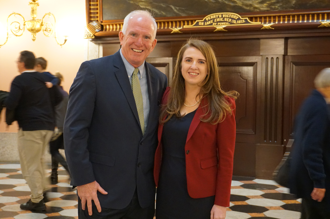 Rep. Bride Sweeney with her father and former state Rep. Martin Sweeney