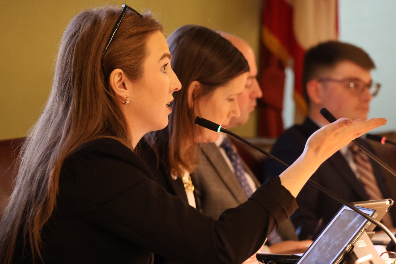 Rep. Sweeney asks questions during the January 13, 2025 Controlling Board hearing