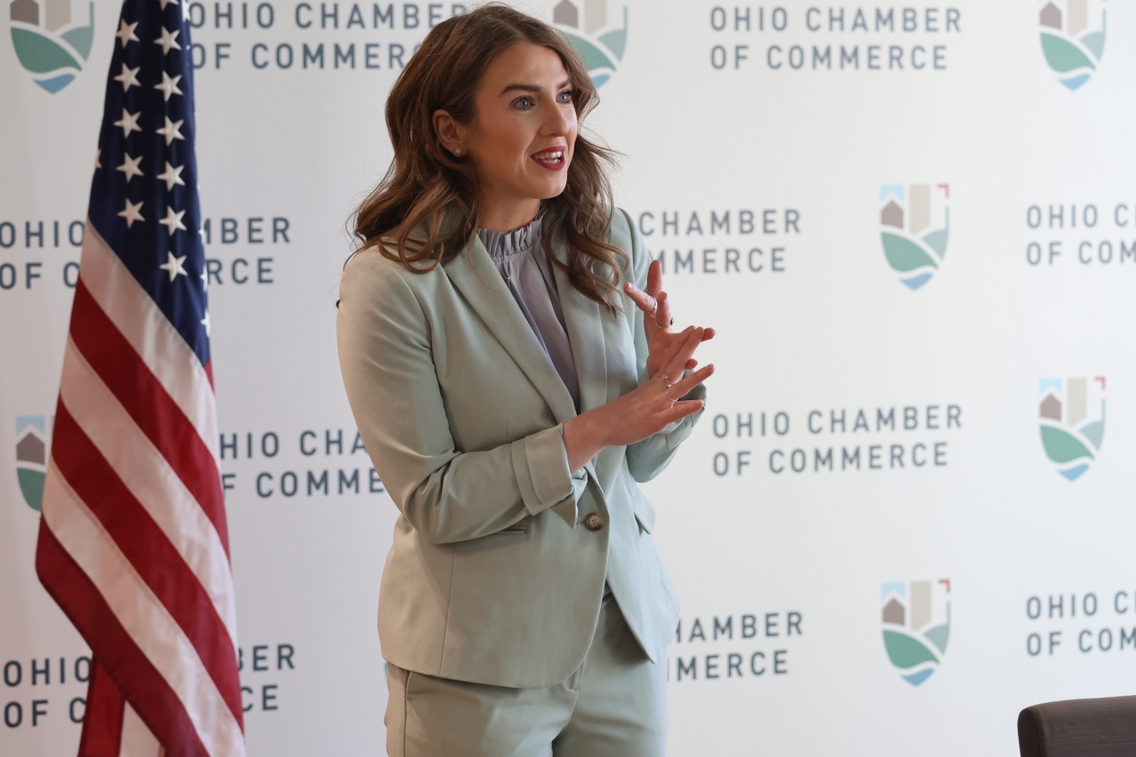Rep. Sweeney speaks on a panel at the Ohio Chamber's Coffee and Commerce Event to Discuss the Future of Gaming in Ohio