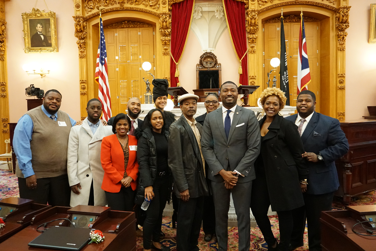 State Representative Terrence Upchurch is sworn in to the 133rd General Assembly alongside his friends and family