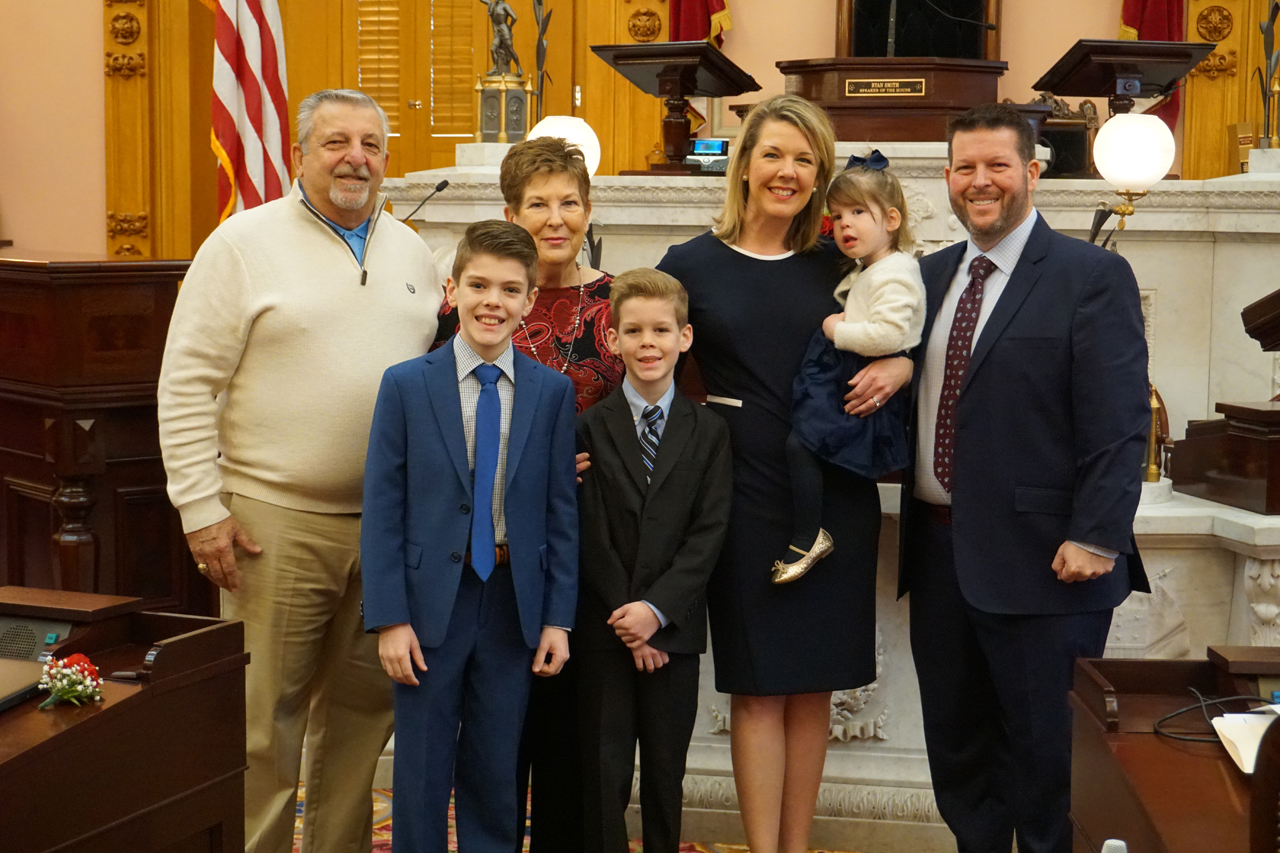 State Representative Allison Russo is sworn in to the 133rd General Assembly alongside her friends and family