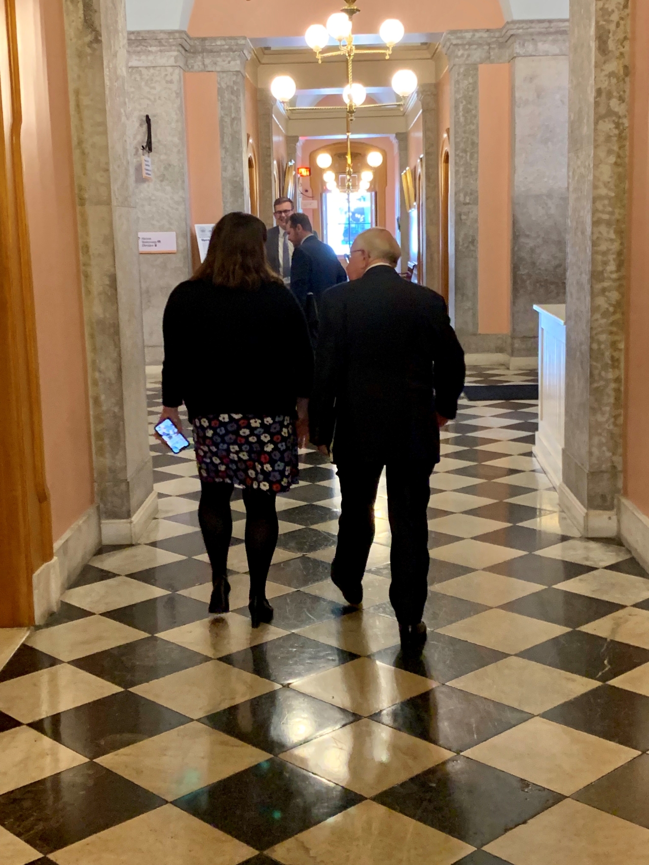 Rep. Miranda walks the halls of the Ohio Statehouse