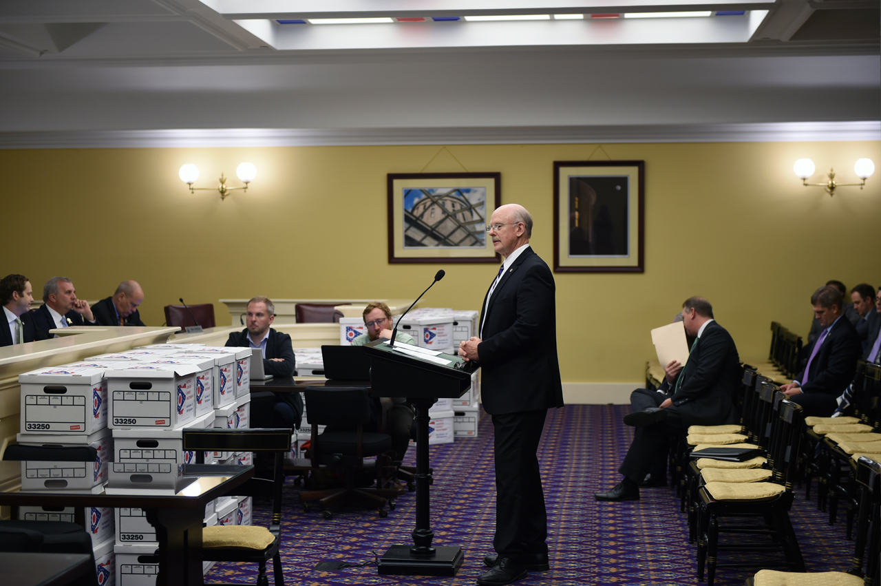 Rep. Roemer gives testimony during the House Energy Committee.