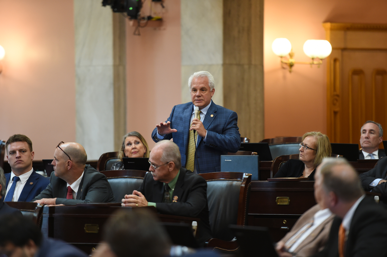 Rep. Plummer speaking at a House session