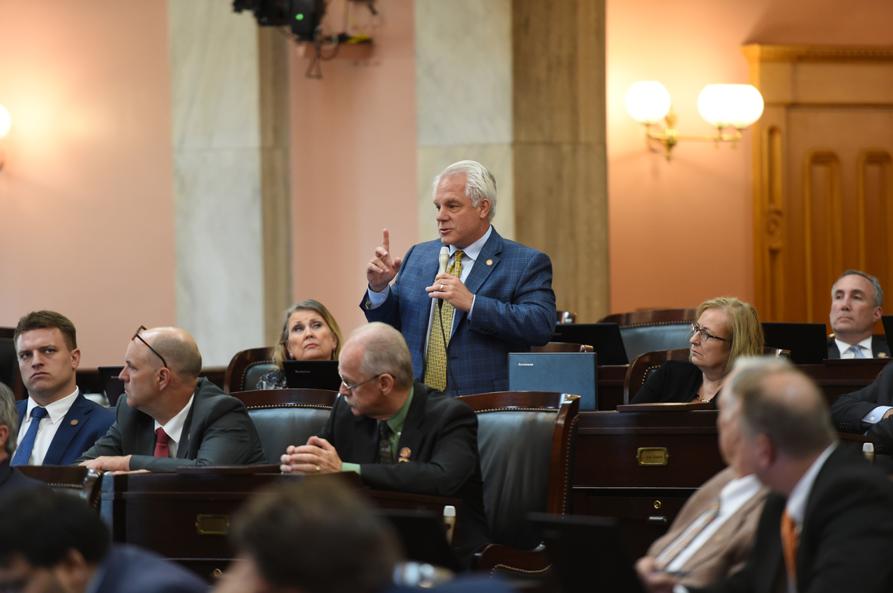 Rep. Plummer speaking at a House session