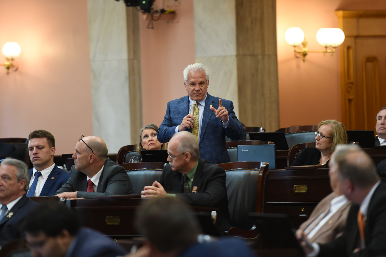 Rep. Plummer speaking at a House session