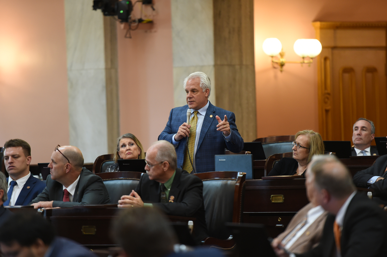 Rep. Plummer speaking at a House session