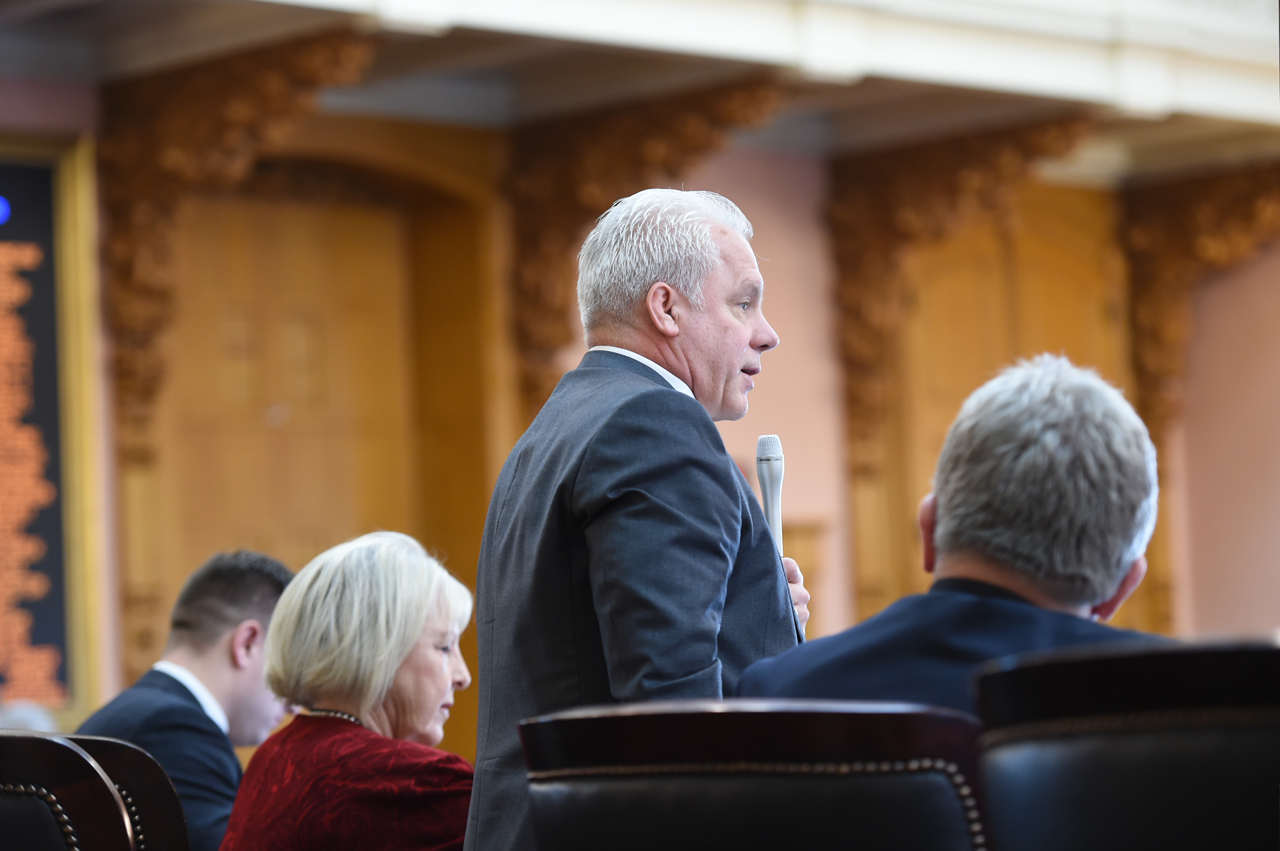 Rep. Plummer speaks on the House floor.