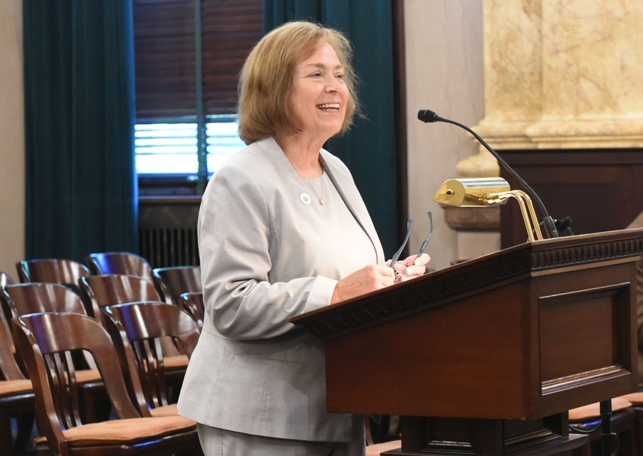 Rep. Manning testifies in Senate Committee on her House Bill 37, which pushes for patient accessibility for insulin emergency prescription refills.