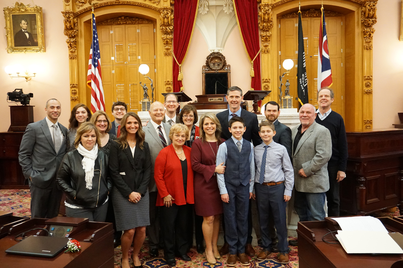 State Representative Joseph Miller is sworn in to the 133rd General Assembly alongside his friends and family