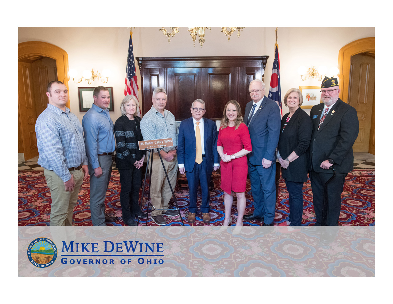 Governor DeWine signed House Bill 276 into Ohio law, honoring and remembering distinguished veterans and community leaders with the designation of multiple memorial highways and bridges across the state.