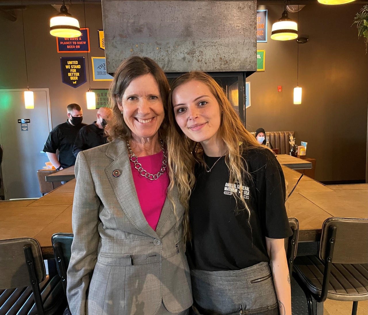 This is Taylor Moore. A hardworking young woman who inspired me with great customer service and enthusiasm at Brew Dogs restaurant. She represents the strong work ethic and future of Ohioans.