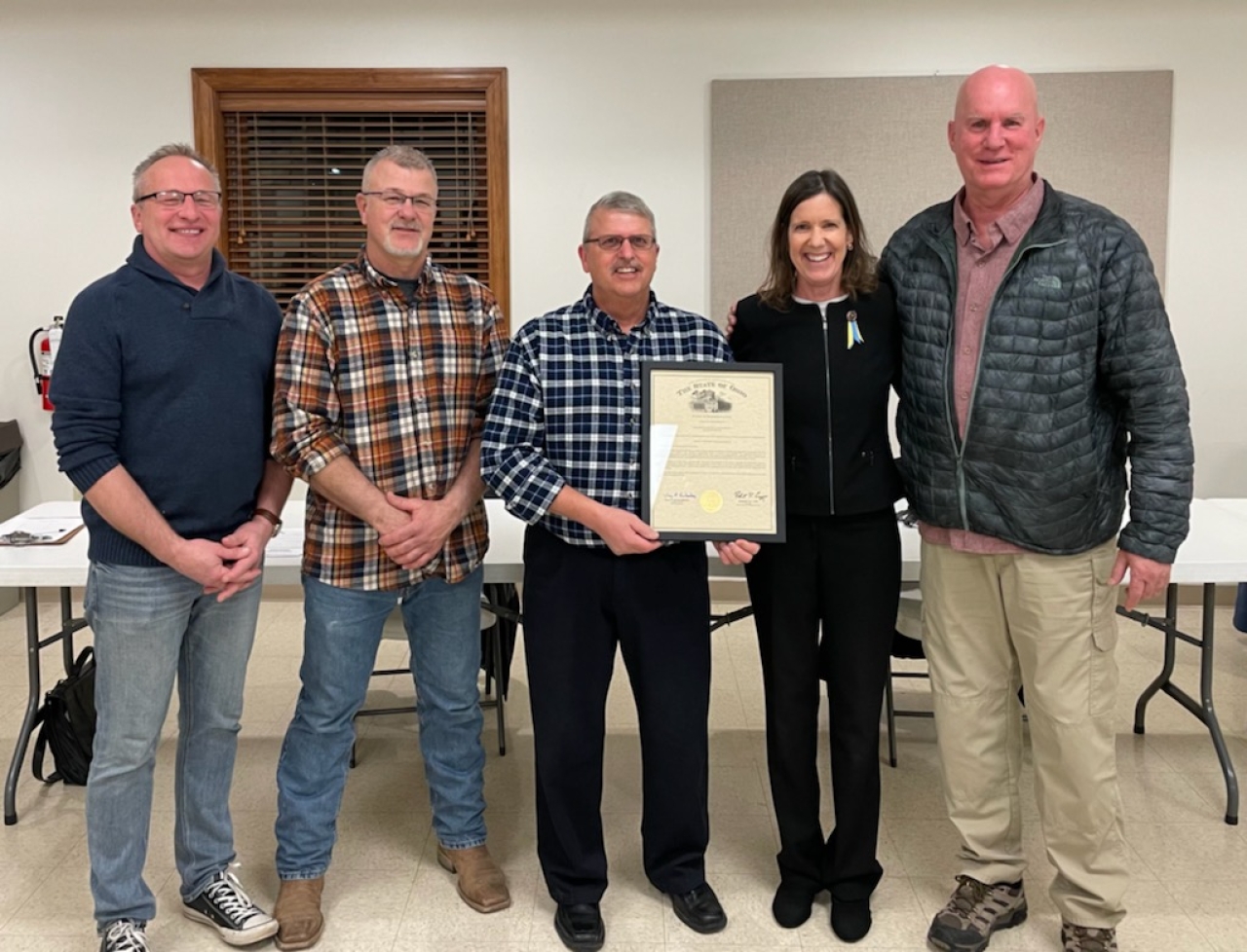 Representative Richardson visited with the Liberty Township trustees and presented a commendation to the Liberty Township Fire Department for 75 years of service. It was a great honor!