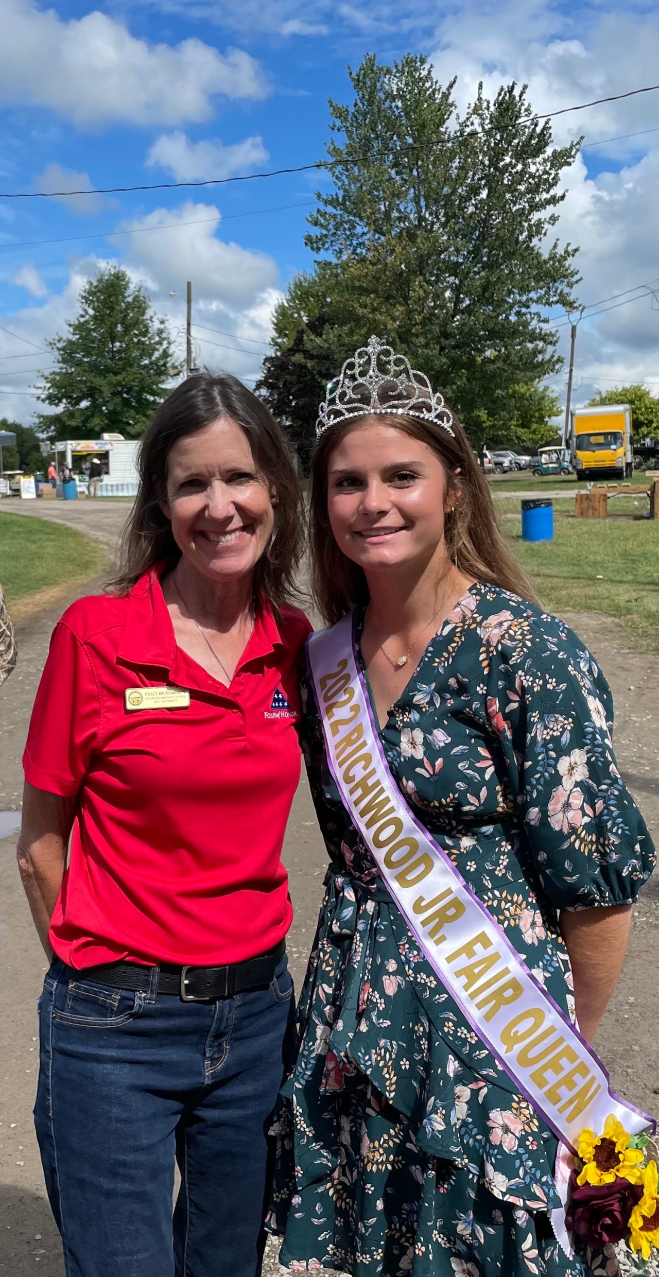 Representative Richardson met with the Richwood Independent Fair Queen, Savannah Queen.