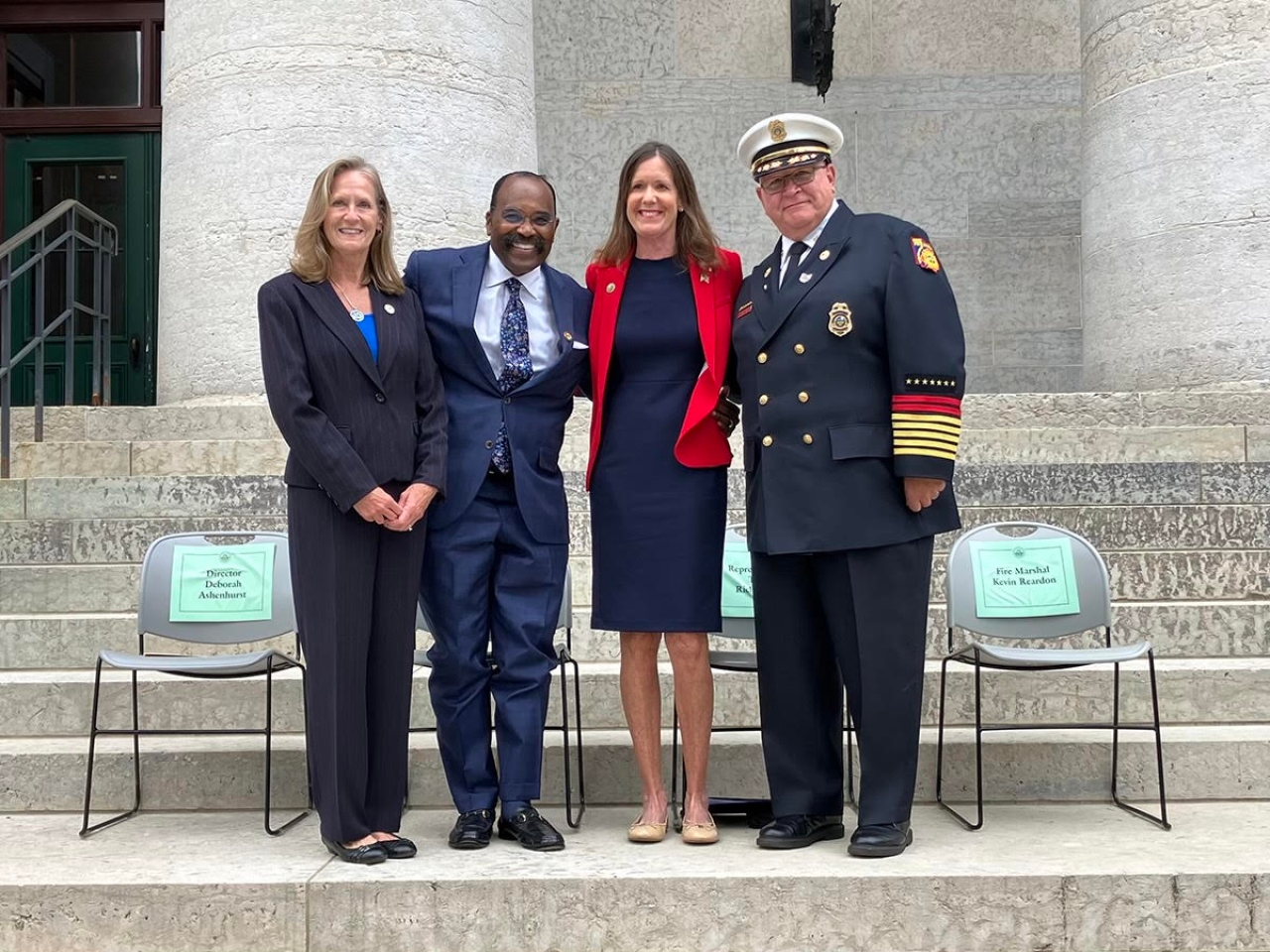 Representative Richardson joined Director Deborah Ashenhurst, Ohio Dept. of Veterans Services, Senator Hearcel Craig and Kevin Reardon, State Fire Marshal for the 22nd Anniversary of 9/11.