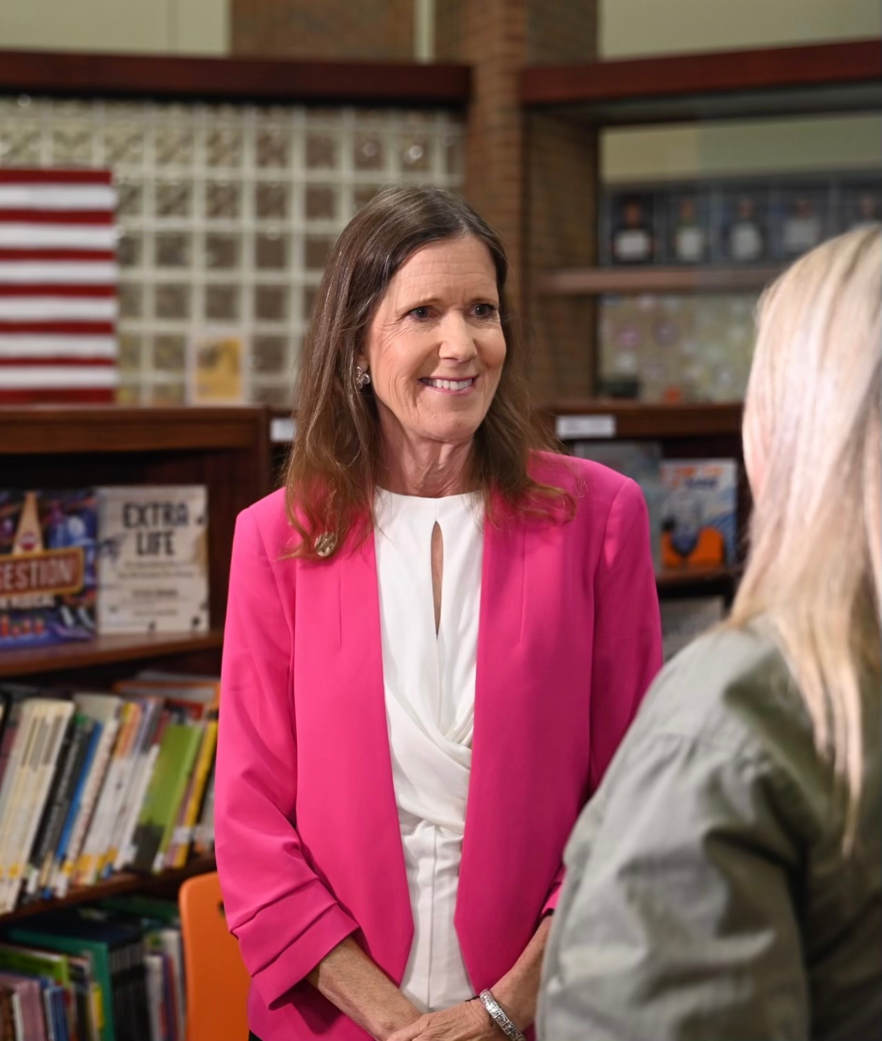 Representative Richardson joined by Senator Stephanie Kunze at the Governor's signing of House Bill 250.