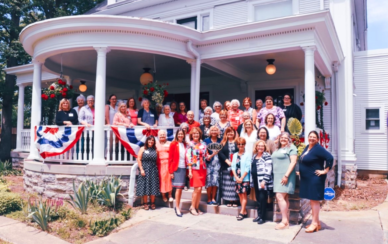 Representative Richardson joined by the women of the Marion Women's Club.