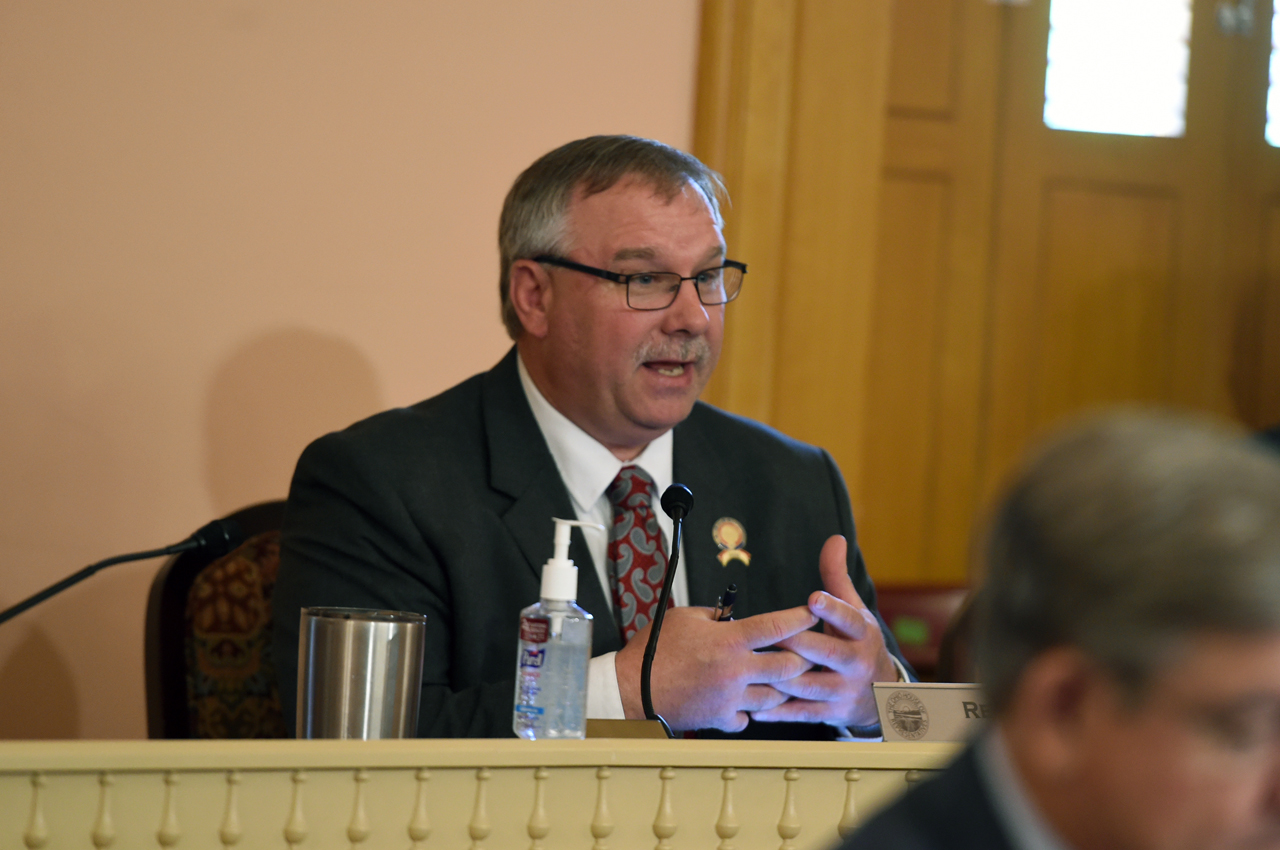 Rep. Jones gives remarks during a Primary and Secondary Education Committee Meeting.