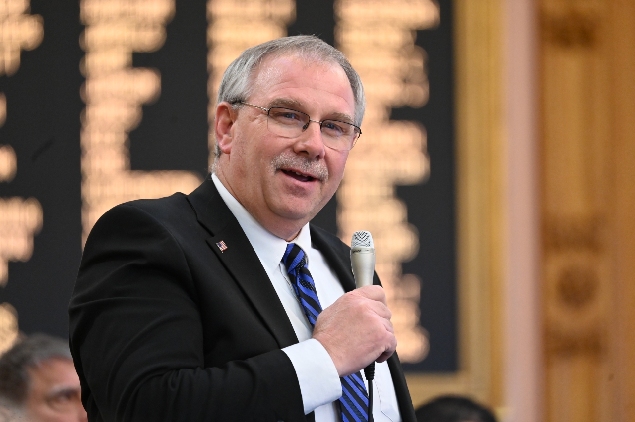 Rep. Jones speaks on the House floor.