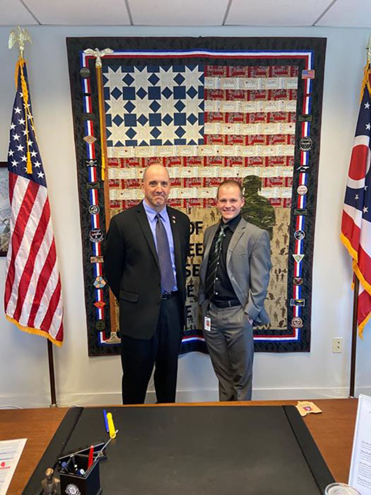 Rep. Holmes with his Legislative Aide, Kyle Miller.