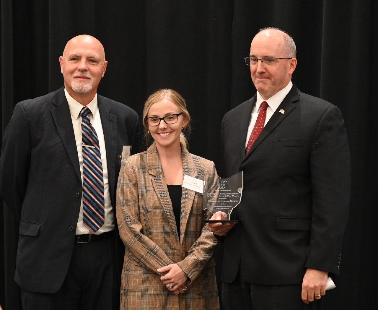 Rep. Holmes was awarded "Legislator of the Year" by the Ohio Association of Area Agencies on Aging.