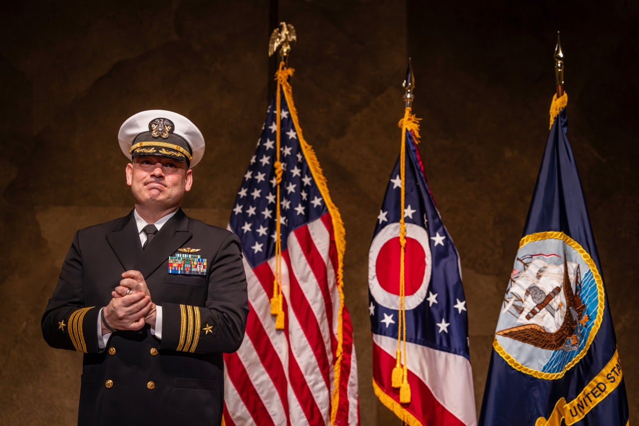 Rep. Ghanbari was promoted to the rank of Commander in the United States Navy during a ceremony, Feb. 21, at CedarCreek Church in Perrysburg.