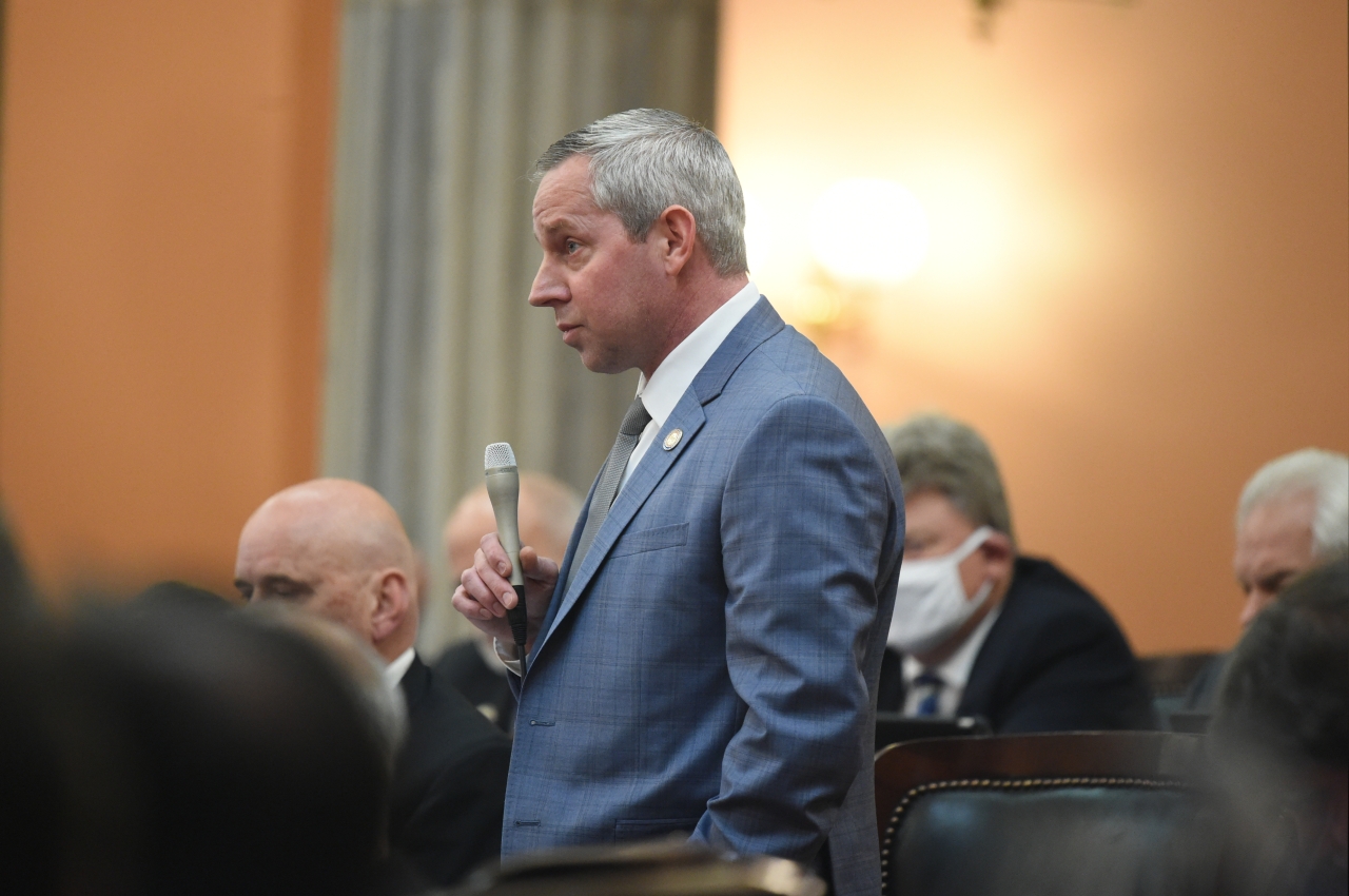 Rep. LaRe speaks on the House floor during session.