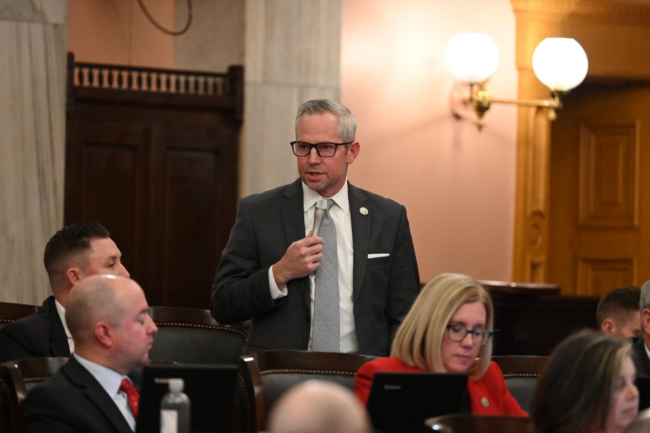Rep. LaRe speaks on two of his bills during House session.