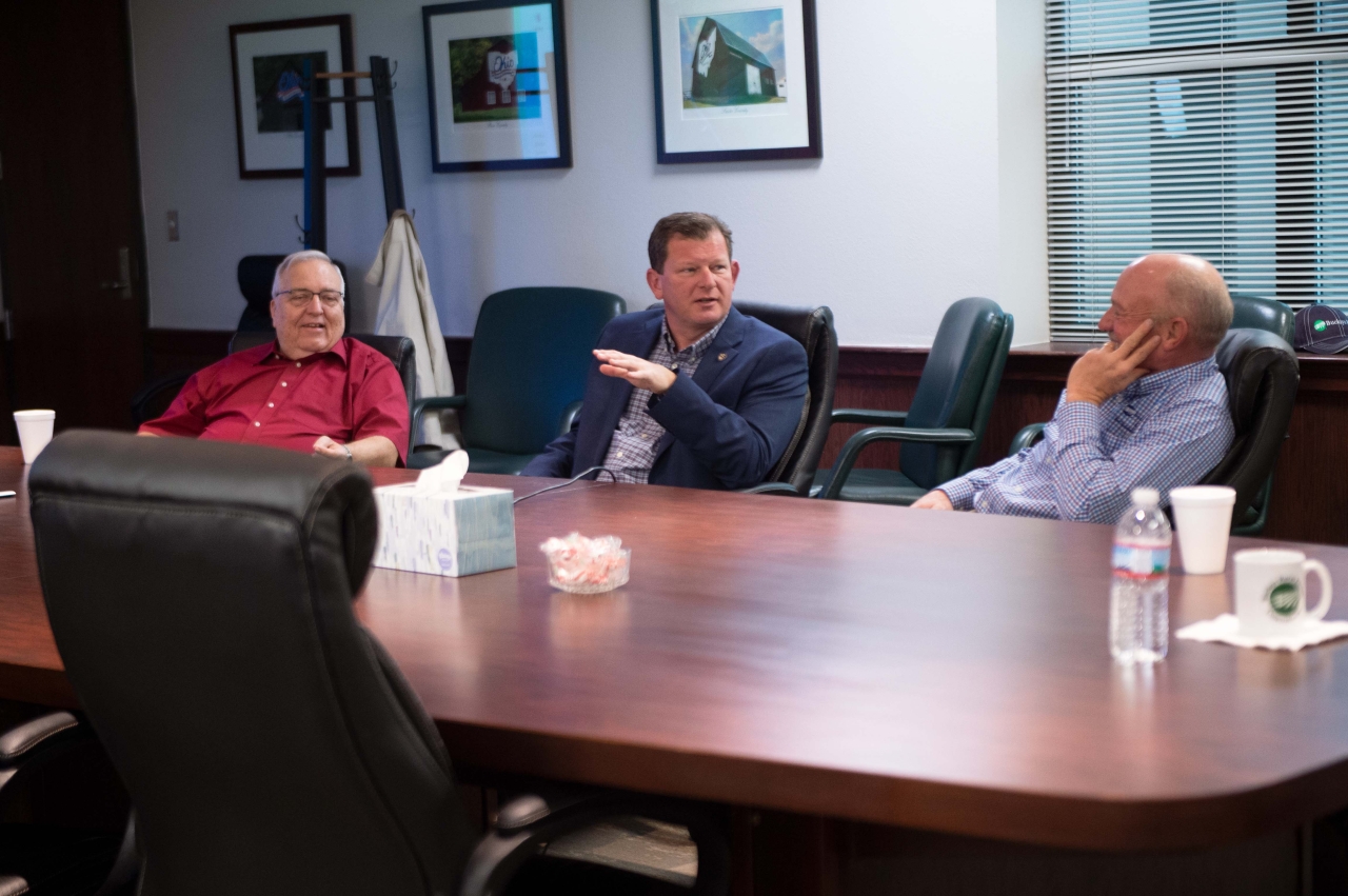 Rep. Stephens joins Buckeye Rural Electric Cooperative for a board meeting.