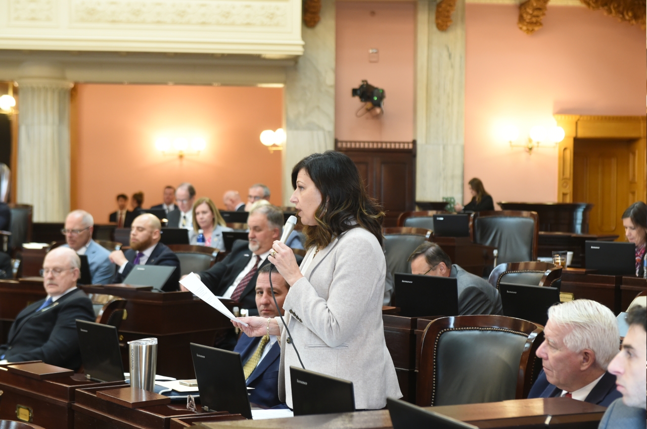 Representative John speaking on the House Floor on March 30, 2022