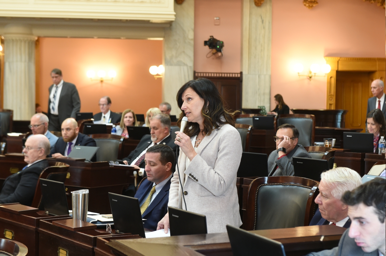 Representative John speaking on the House Floor on March 30, 2022