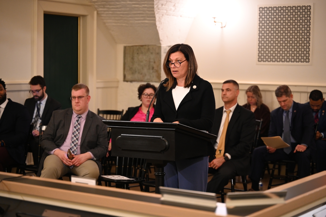 Rep. John provides sponsor testimony on legislation to designate the SM1 Cornelius Anthony McCafferty, Jr. Memorial Highway.