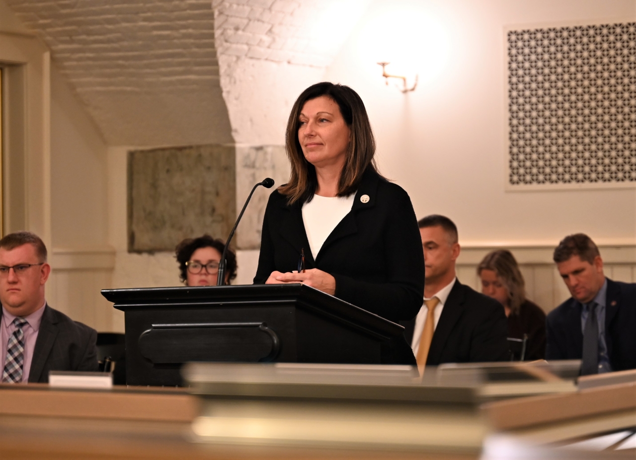 Rep. John provides testimony before the House Transportation Committee.