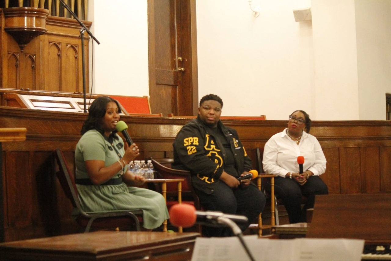 Rep. Jarrells hosts legislative town hall at Union Grove Baptist Church.