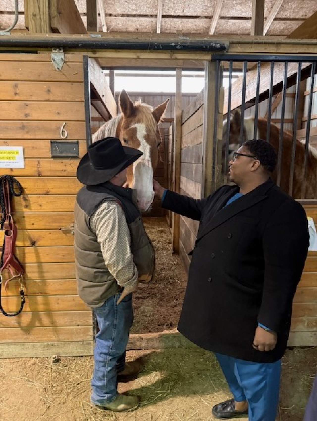 Rep. Jarrells tours Stockland Horses for Healing.