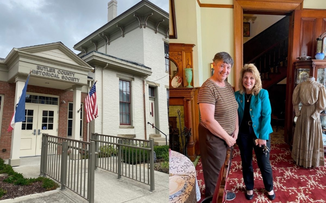 Rep. Gross visits the Butler County Historical Society in her district.