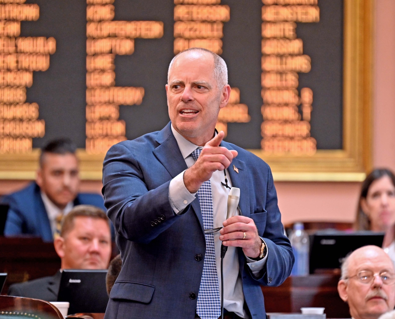 Rep. Bird speaks on the House floor.