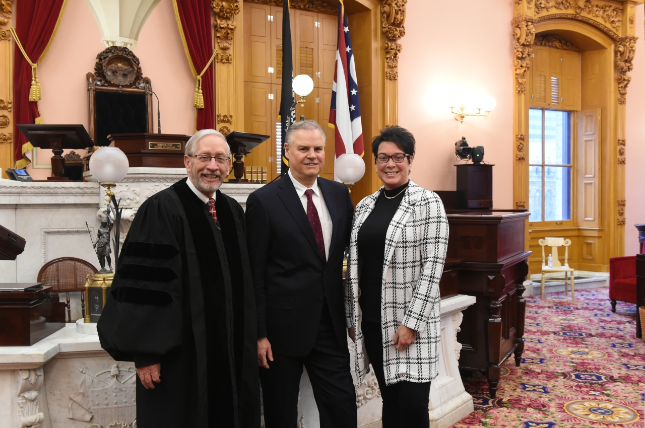 Rep. Johnson with his wife, Kelli, on Opening Day of the 134th General Assembly.